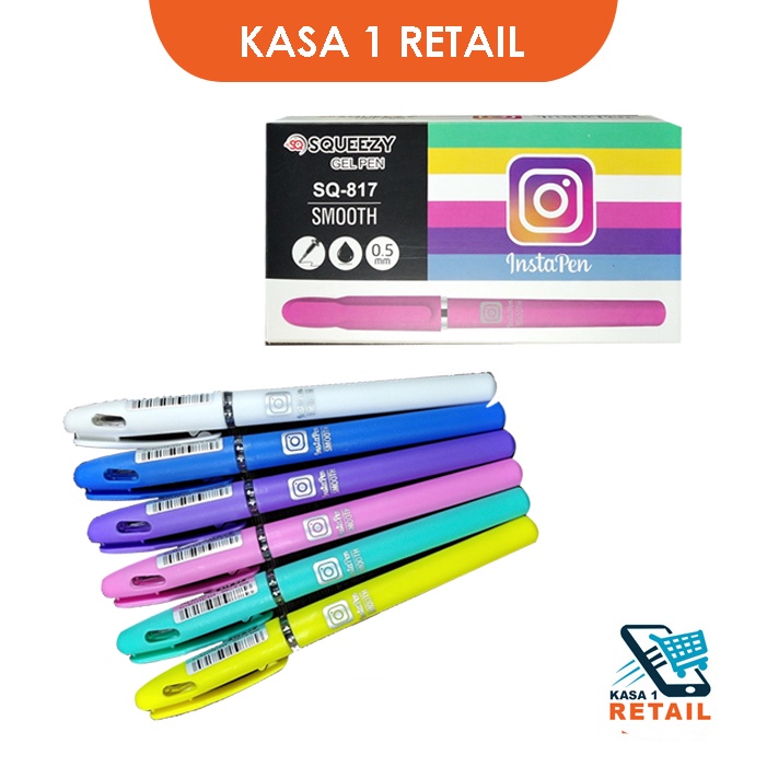 

3 PCS Pulpen Gel Ink Lucu Warna-Warni