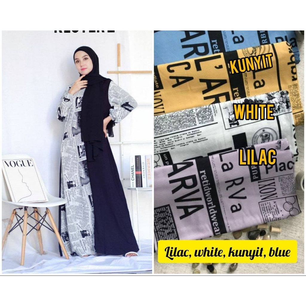 GAMIS ALENA BY TENA IMPORT / GAMIS MURAH WOLYCREP  PREMIUM TERBARU BUSUI FRIENDLY