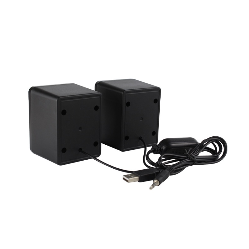 KISONLI - Speaker 2.0 Komputer / Laptop Multimedia Lampu LED L-1030 Hitam-6