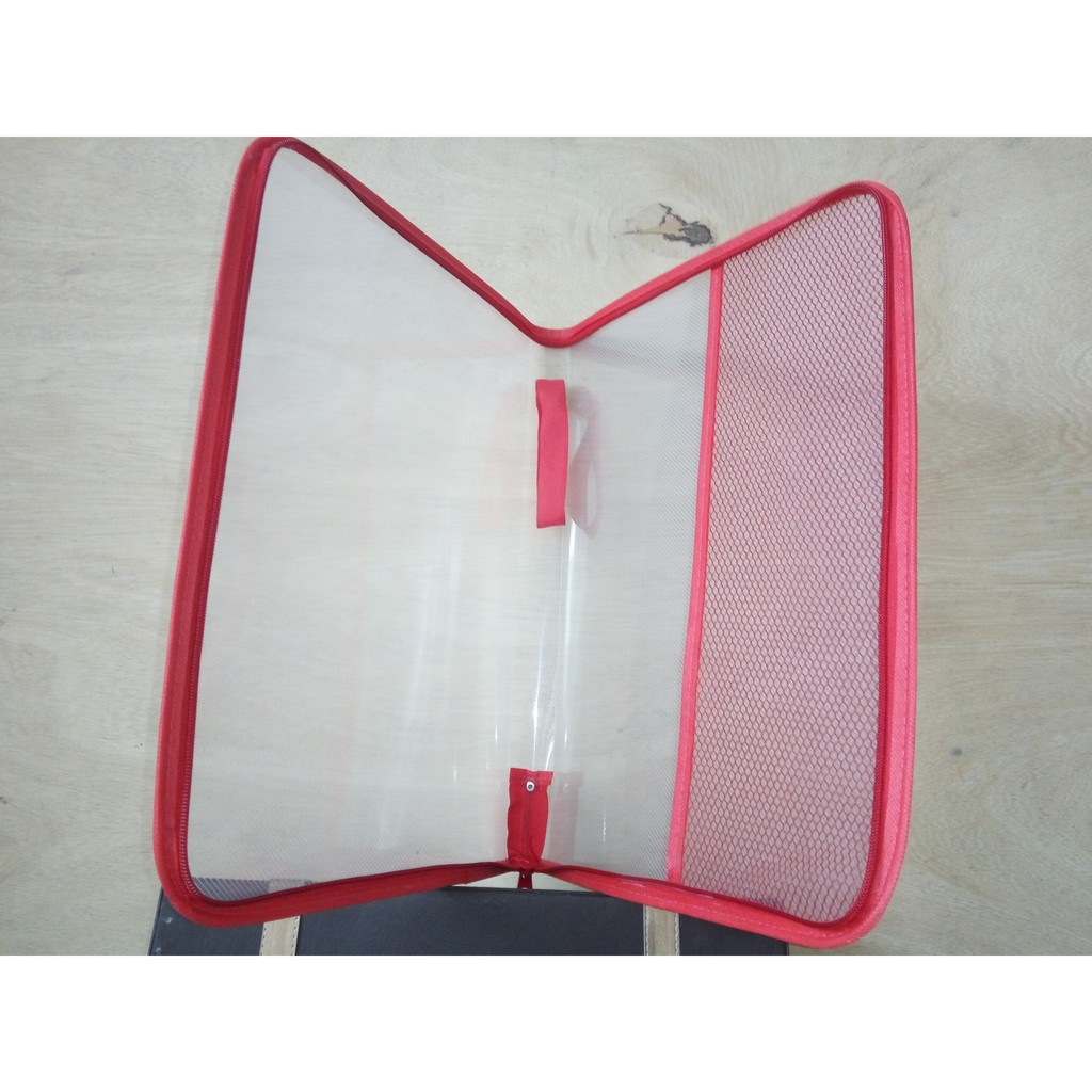 

MAP KERTAS FILE FOLIO PLASTIK ZIPPER RESLETING GANTUNG TRANSPARAN MURAH