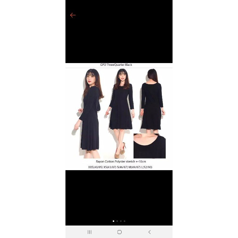 Gap midi dress swing knit dress wanita Branded