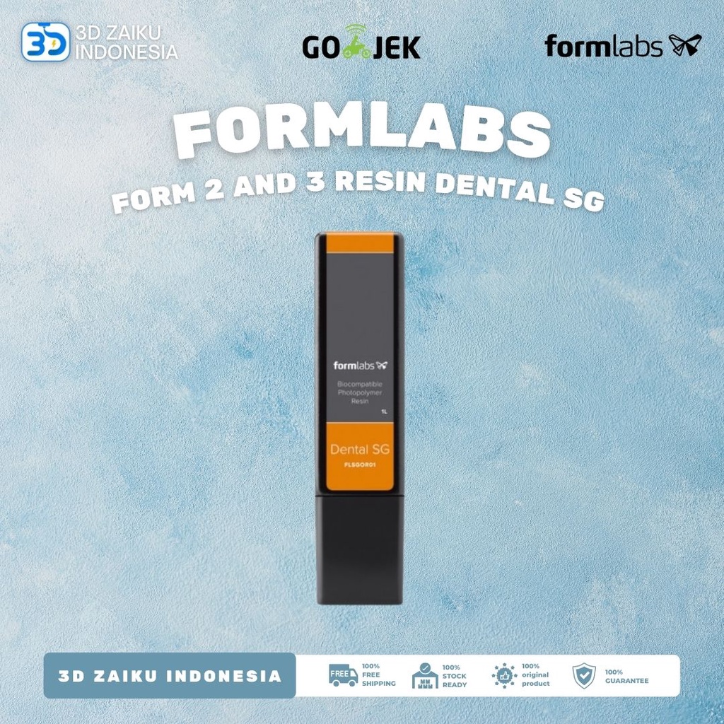 Original Formlabs Form 2 and 3 Resin Dental SG for 3D Printing