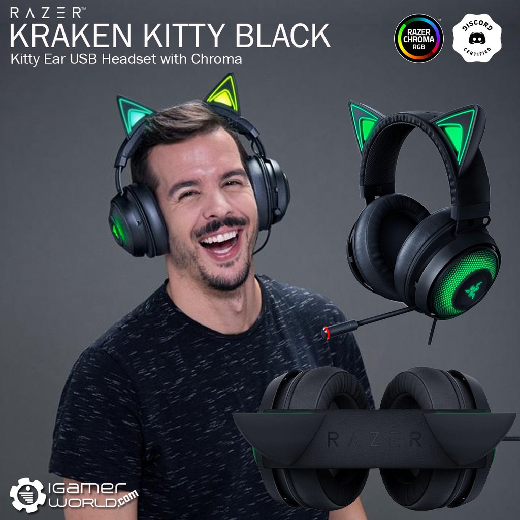 Razer Kraken Kitty edition Black Gaming Headset