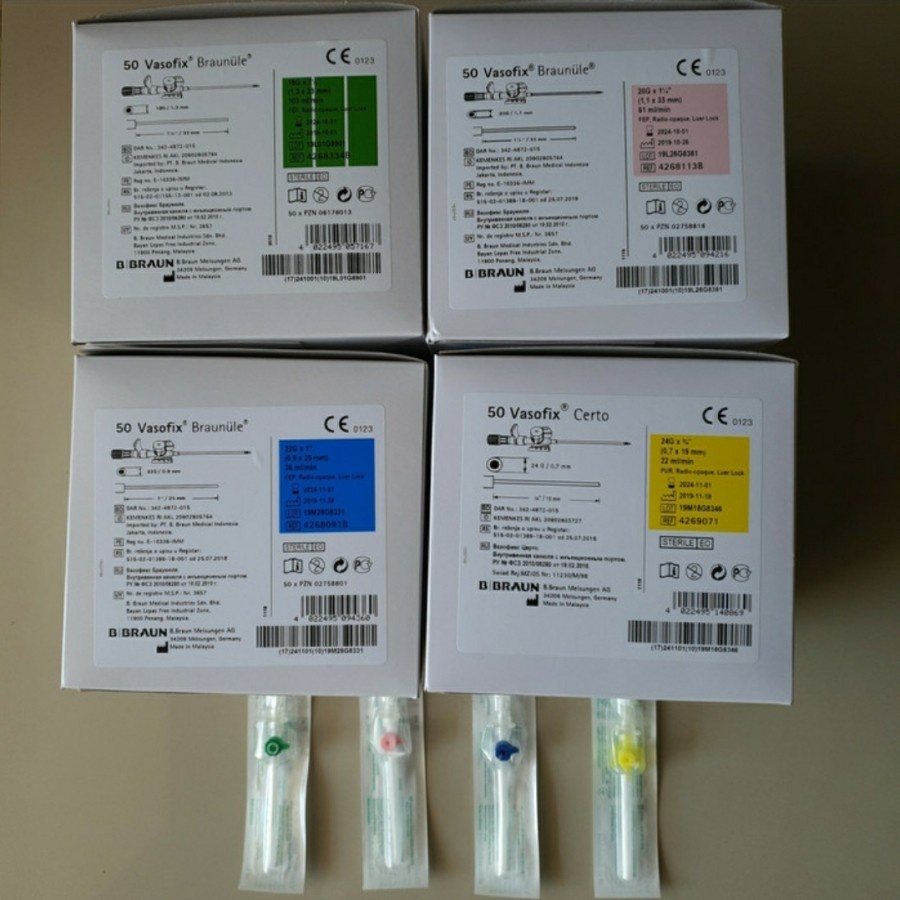 Vasofix Braunule & Certo BBraun / I.V. Cathether BBraun PCS