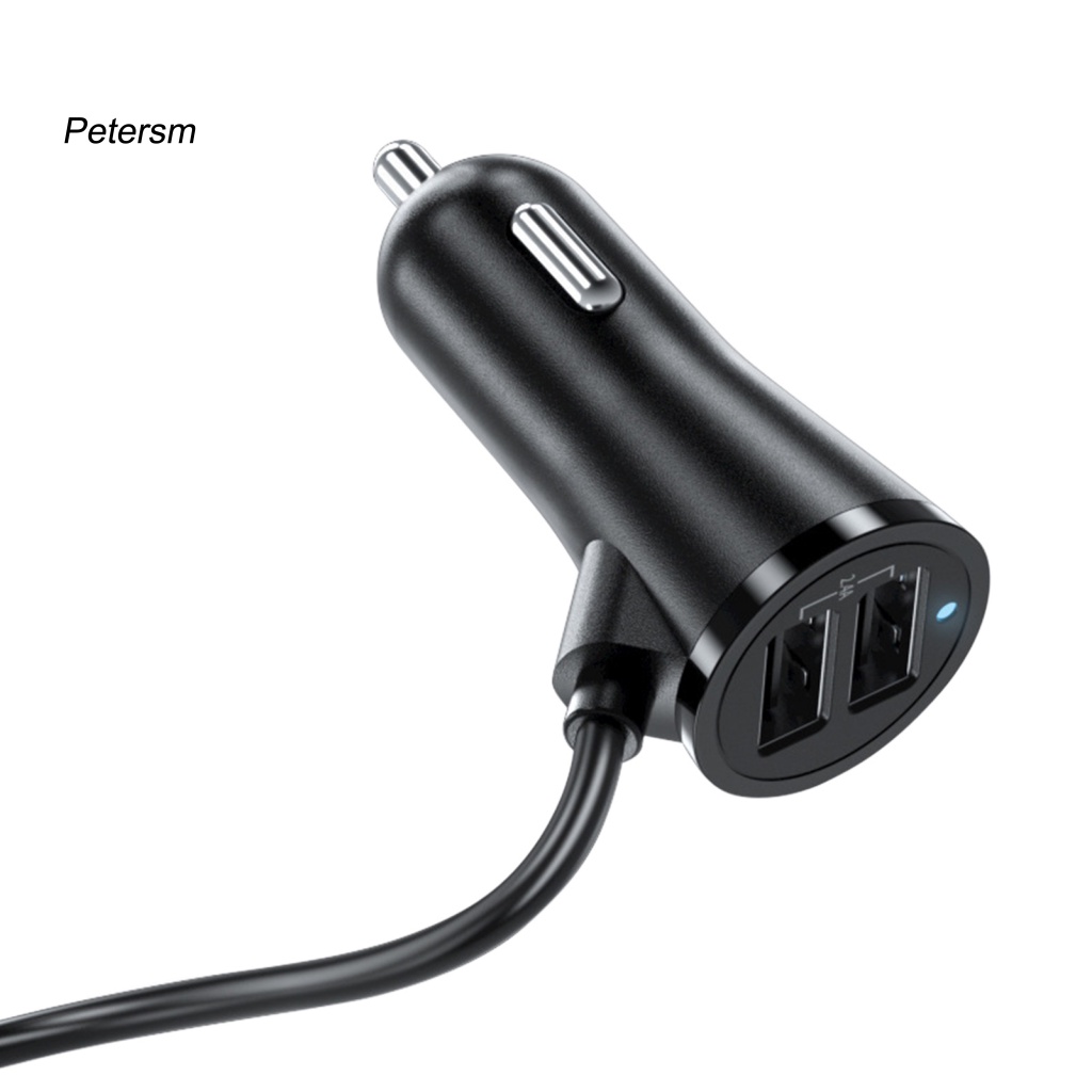 Adapter Charger Mobil USB Multi Proteksi Bahan PP