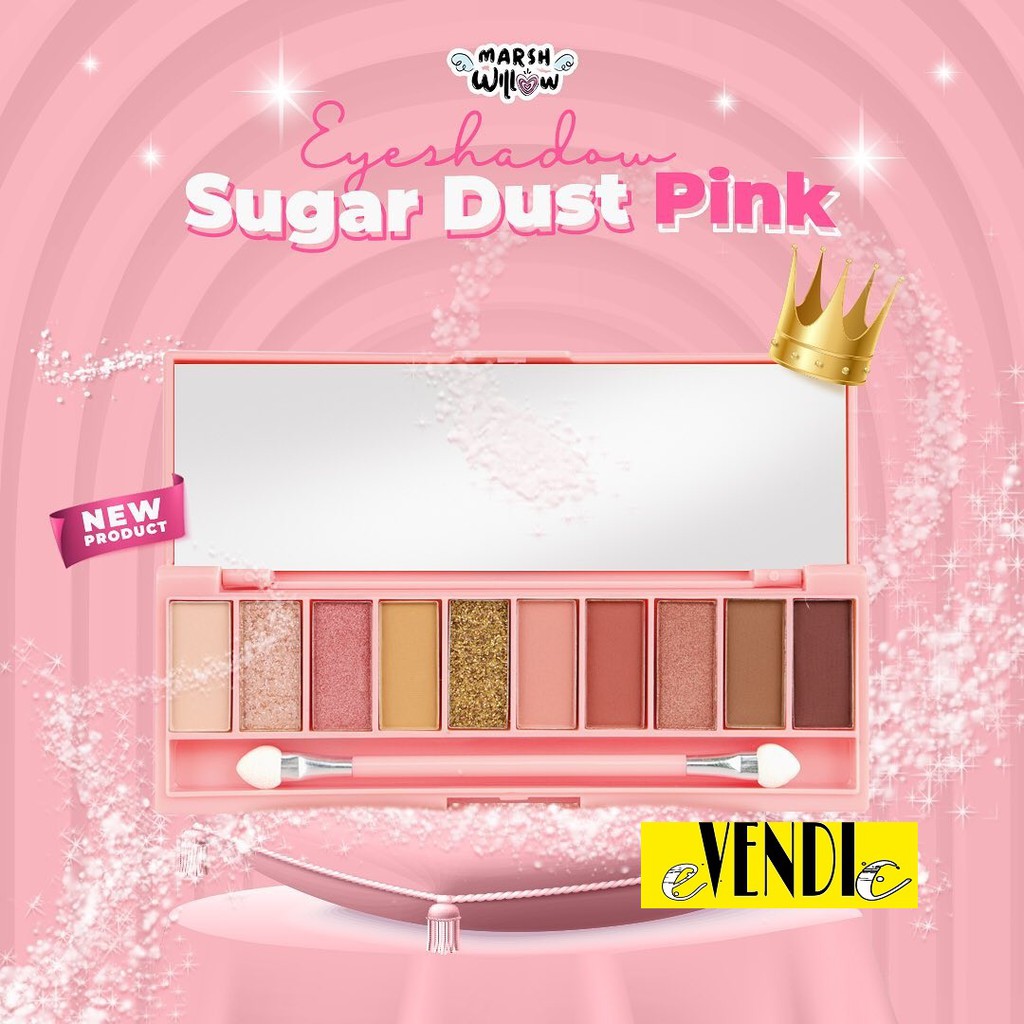 Eyeshadow PALETTE MarshWillow Sugar Dust by Natasha Wilona / Pretty me eyeshadow