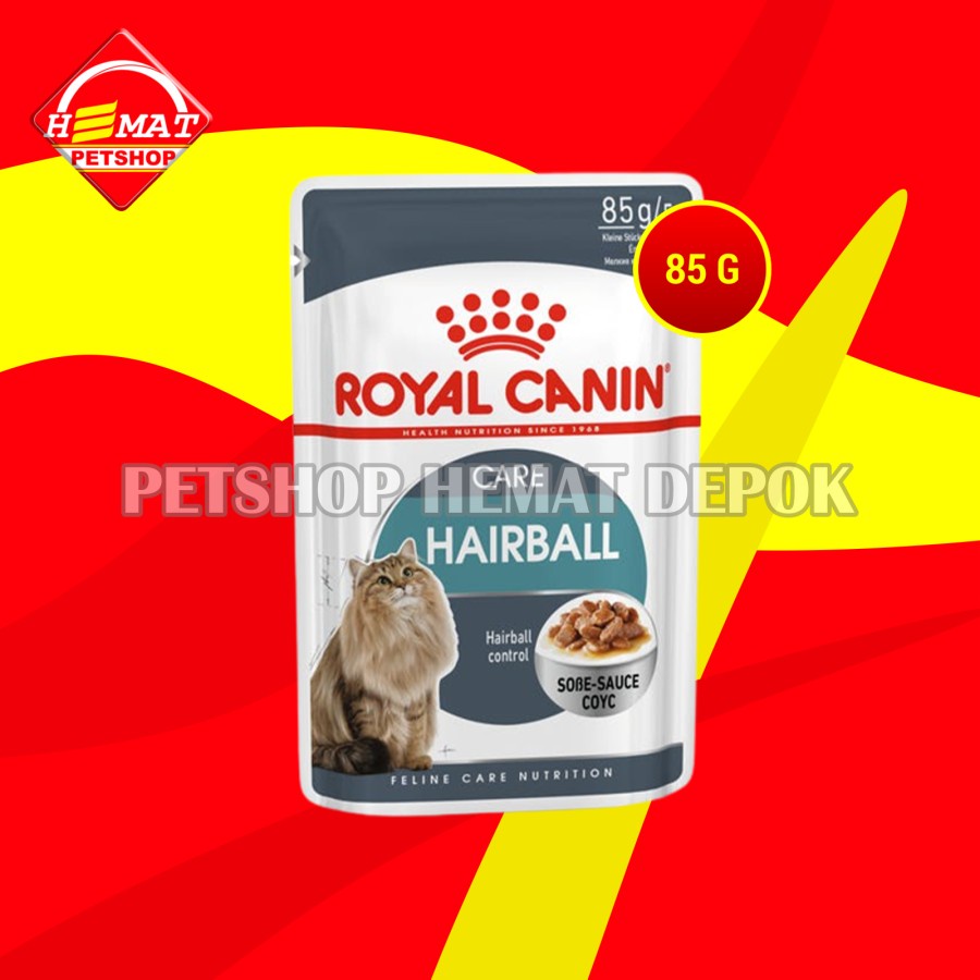 Royal Canin hairball Care Cat Food Wet Food Makanan Basah Kucing 85 Gr