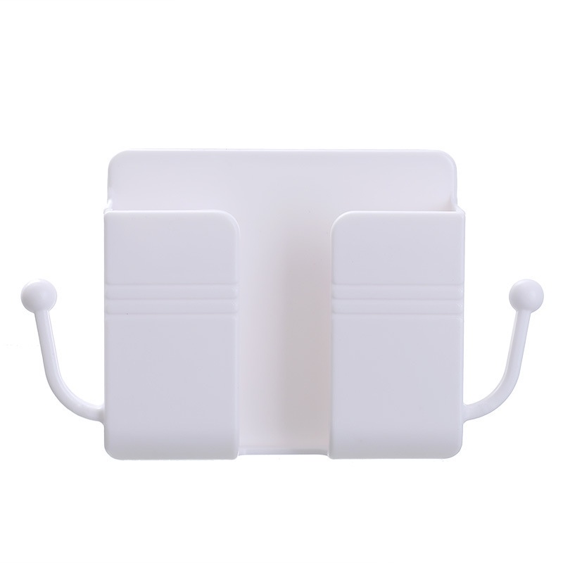 Wall Mount Organizer Storage Box Phone Holder Remote Control Holder Phone Charging Holder Stand