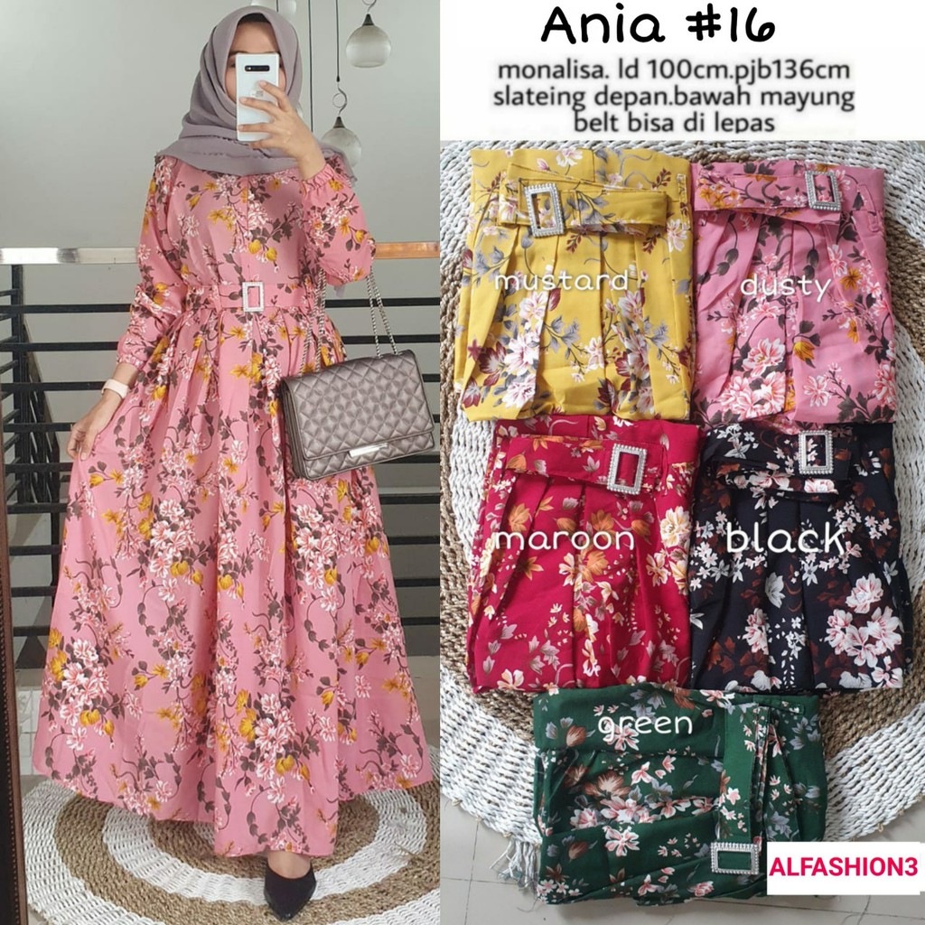 Ania #16 Maxy Dress Cantik Monalisa Premium