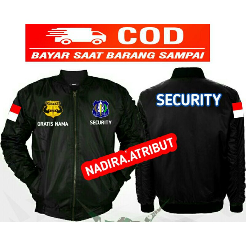 JAKET SECURITY / JACKET BOMBER SECURITY / JAKET SECURITY BORDIR
