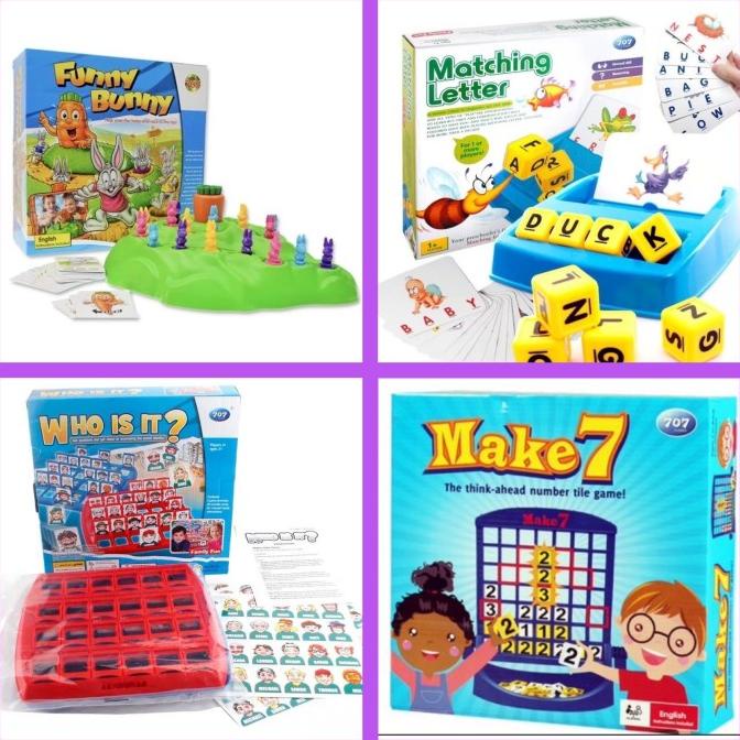 Ventuying Funny Bunny / Matching Letter / Make 7 / Who Is It Game