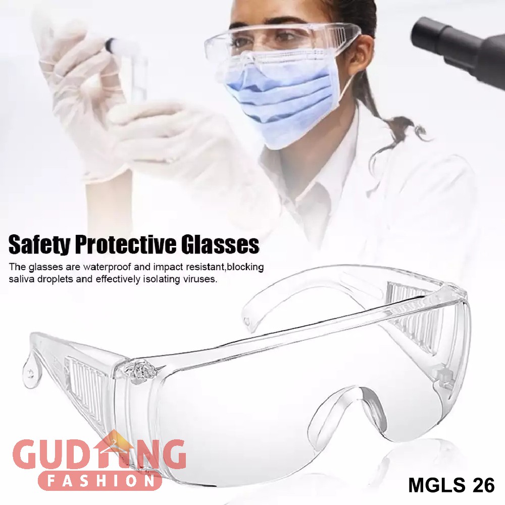 Kacamata Greinda Bening / Safety Protective Glass Dust For Unisex Use - MGLS 26