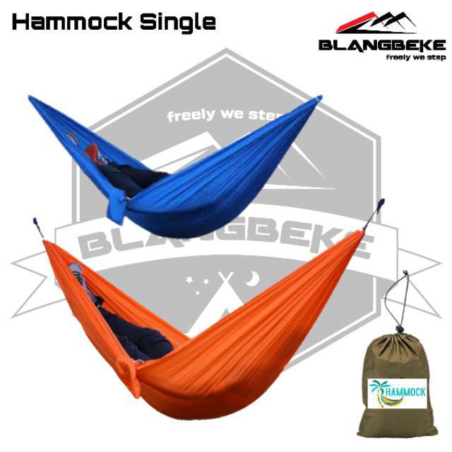 Hammock DOUBLE - HAMMOCK SINGLE traveling include webbing