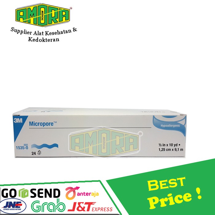 Micropore 3M 1/2 in / MICROPORE / Plester Micropore