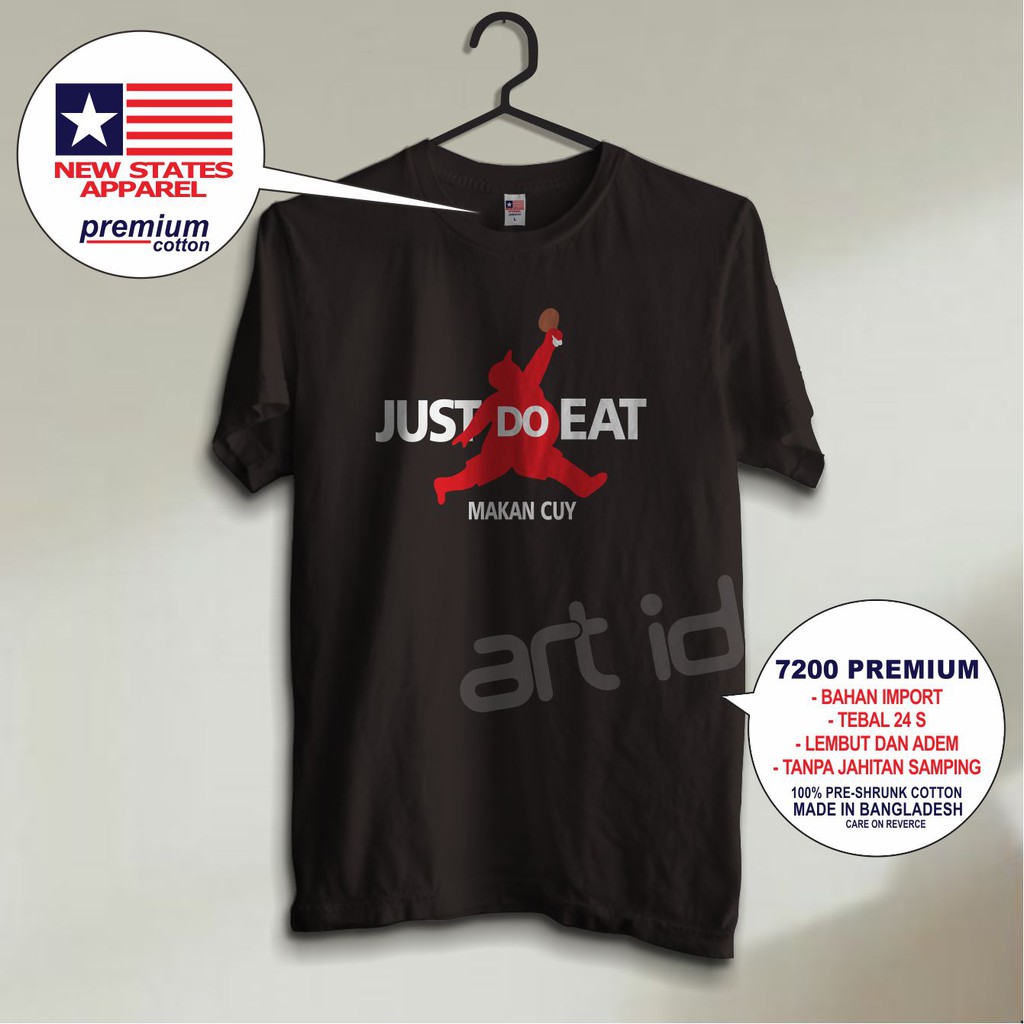 Kaos Plesetan Meme Just Do Eat New States Apparel