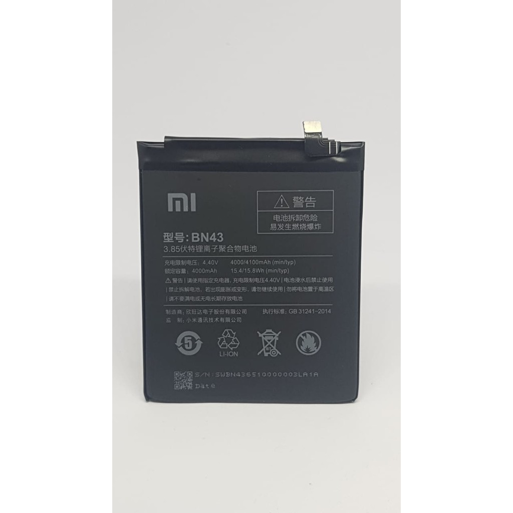 Baterai Batre Battery Original Xiaomi Redmi Note 4X / BN43 / BN 43