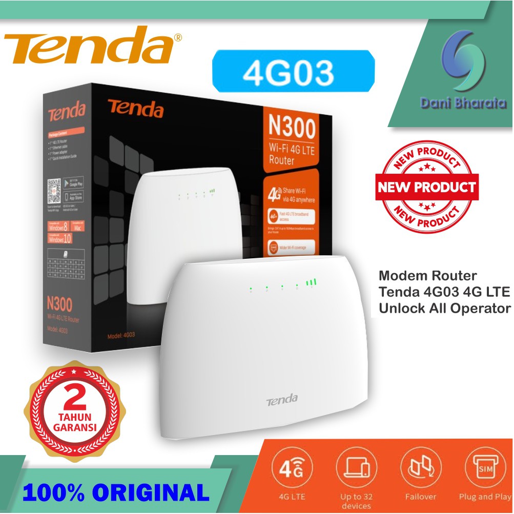 TENDA 4G03 4G-03 PENGGANTI 4G680 MIRIP MR6400 MR100 GARANSI RESMI 2thn