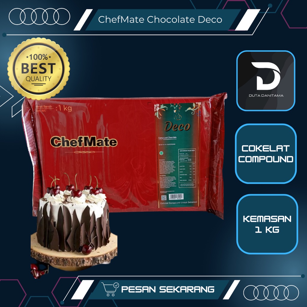 

ChefMate Compound Deco 1 kg / cokelat untuk dekorasi