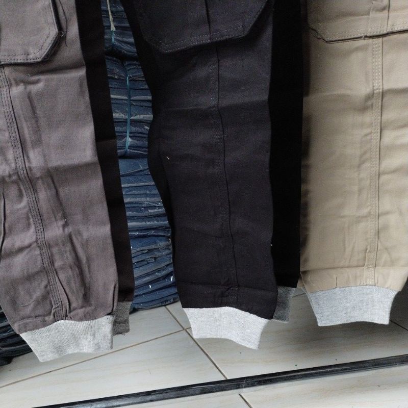 Celana Panjang Jogger Cargo Anak Laki Cowo /Tanggung 6-10 Tahun Pinggang Karet