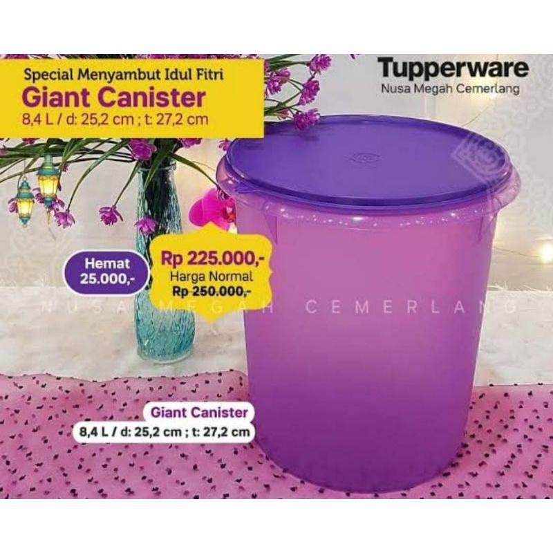 Toples Jumbo 8,4 L|Tupperware Giant Canister 100% Ori