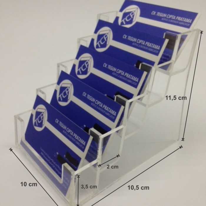 

Grosir Acrylic Display Kartu Nama KN 08 5 susun (KN 08 (5s)-96)