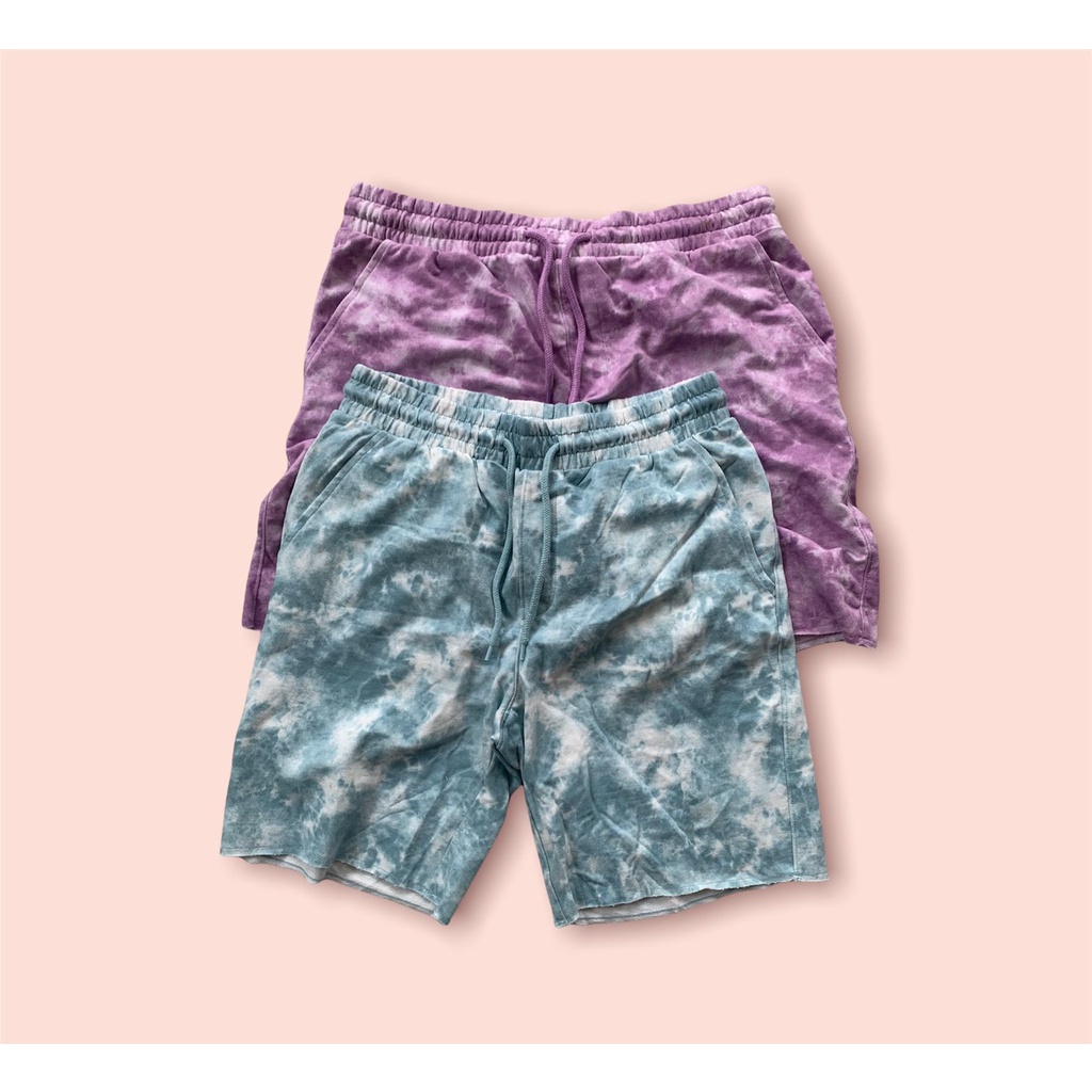 PAKAIAN CELANA PENDEK KAOS TIEDYE USE UNISEX | SHORT PANTS CHINO PRIA SWEAT SHORTS PANTS DEWASA JUMB