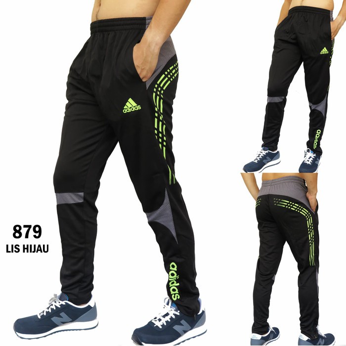 Jual CELANA LARI TRAINING FITNES OLAHRAGA COWOK PRIA ADIDAS 879 LIS HIJAU Keren