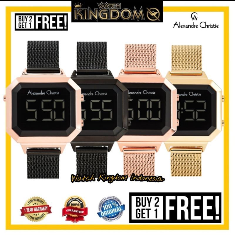 Terbaru Jamtangan wanita Alexandre christie ac9338 / ac 9338 / 9338 Original garansi resmi 1thn
