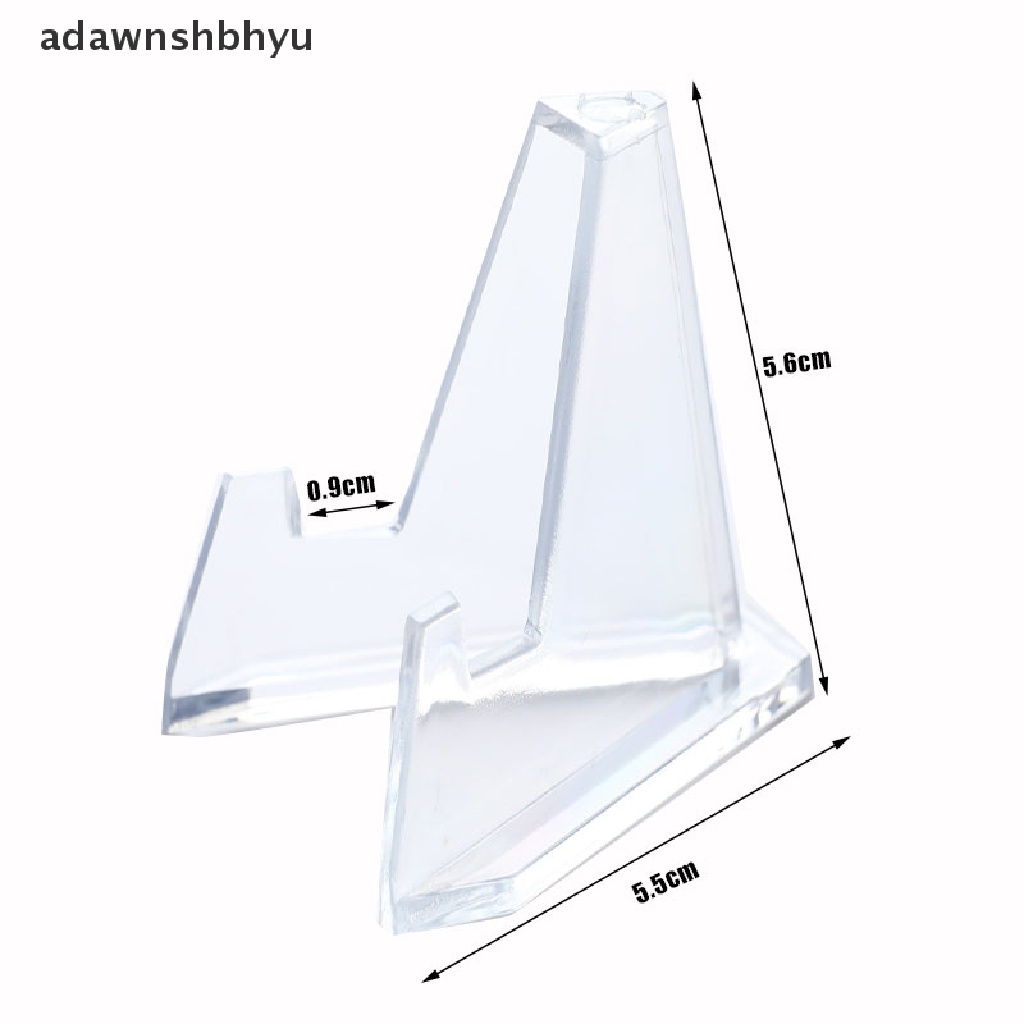 Adawnshbhyu 1Pc Pajangan Kartu Show Stand Akrilik Koleksi Koin Kuda-Kuda Medali Badge Holder