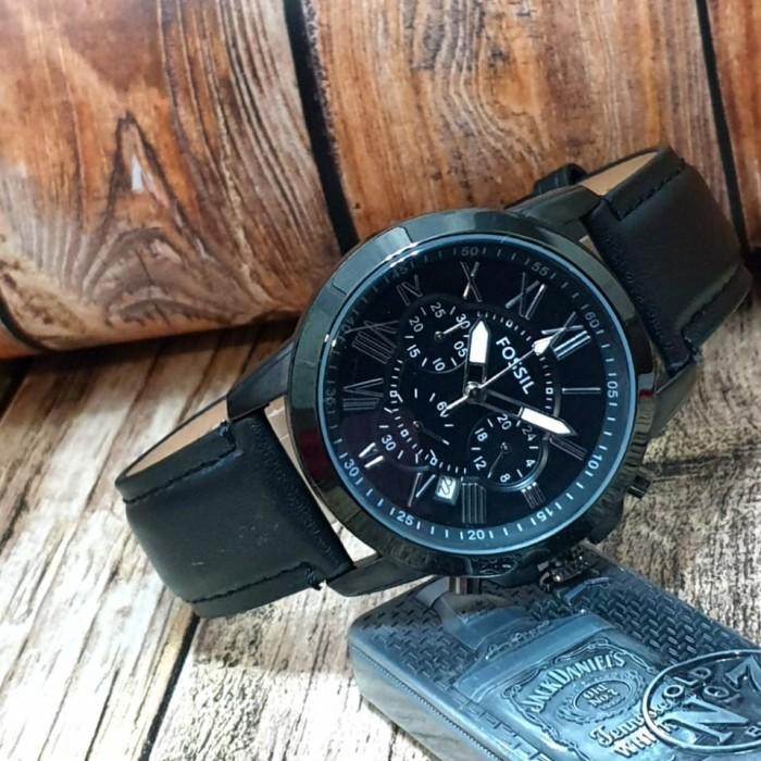 Promo GROSIR FASHION JAM TANGAN PRIA FOSSIL CRONO TALI KULIT MEWAH Berkualitas
