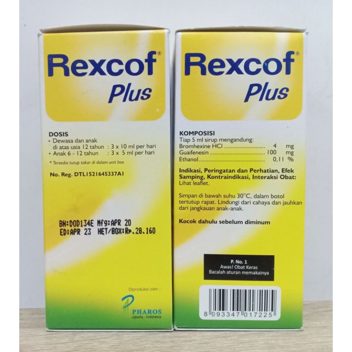 Rexcof Plus Sirup 60 ml