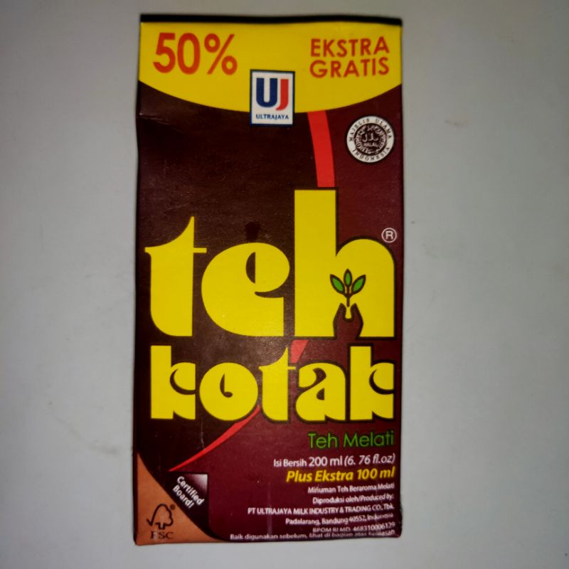 

ULTRA JAYA TEH KOTAK TEH MELATI 200ml