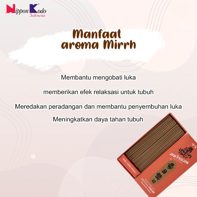 Dupa/Hio Stick Jepang Wangi Aromaterapi Morning Star Myrrh 200 sticks
