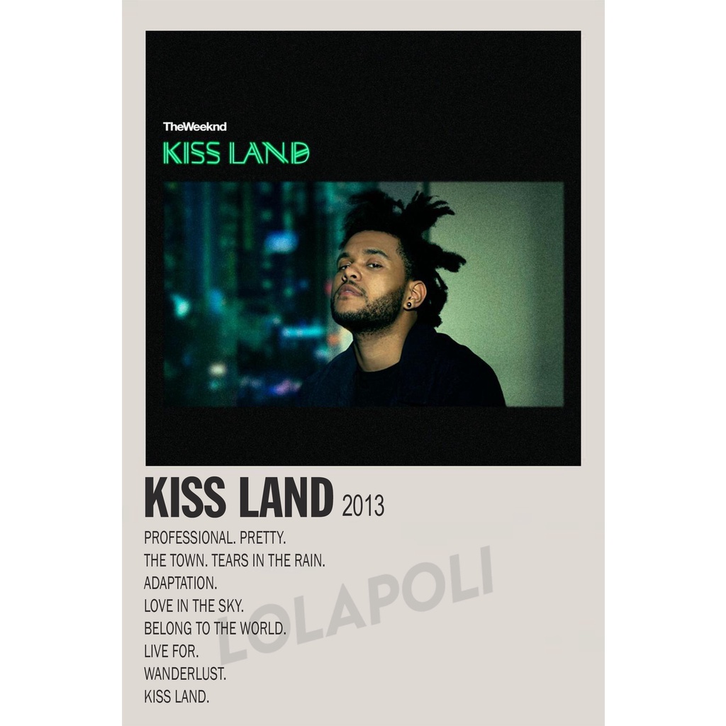 Poster Cover Album Kiss Land - The Weeknd