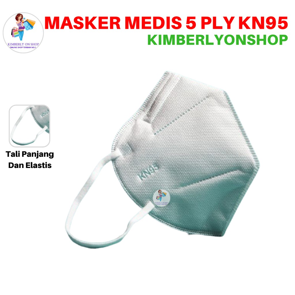 Kimberlyonshop WST Masker KN95 PLY Face Mask Makser Medis Isi 10PCS