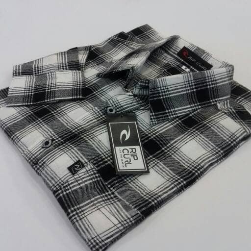 kemeja pria ripcurl tangan panjang flanel tebal murah gaul grosir TERLARIS