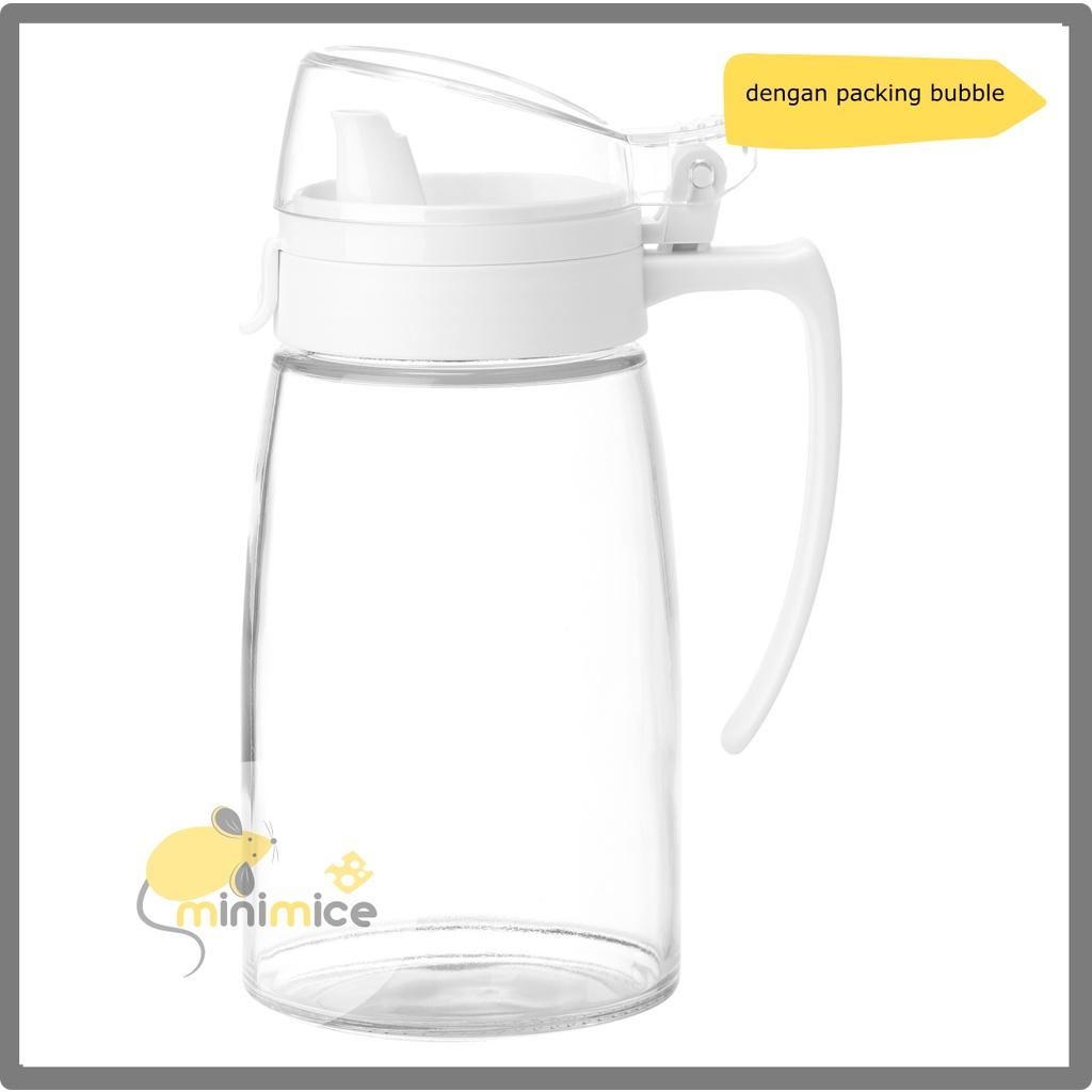 RISOLL Botol cuka minyak plastik kaca 55 cl [IKEA]