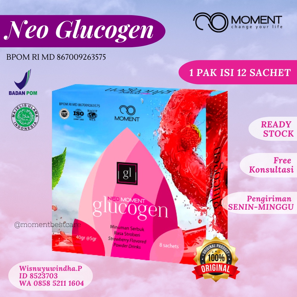 

Neo Glucogen Moment Minuman Collagen Nutrisi Kulit-Asli 100% Original Member Resmi ID 8523703