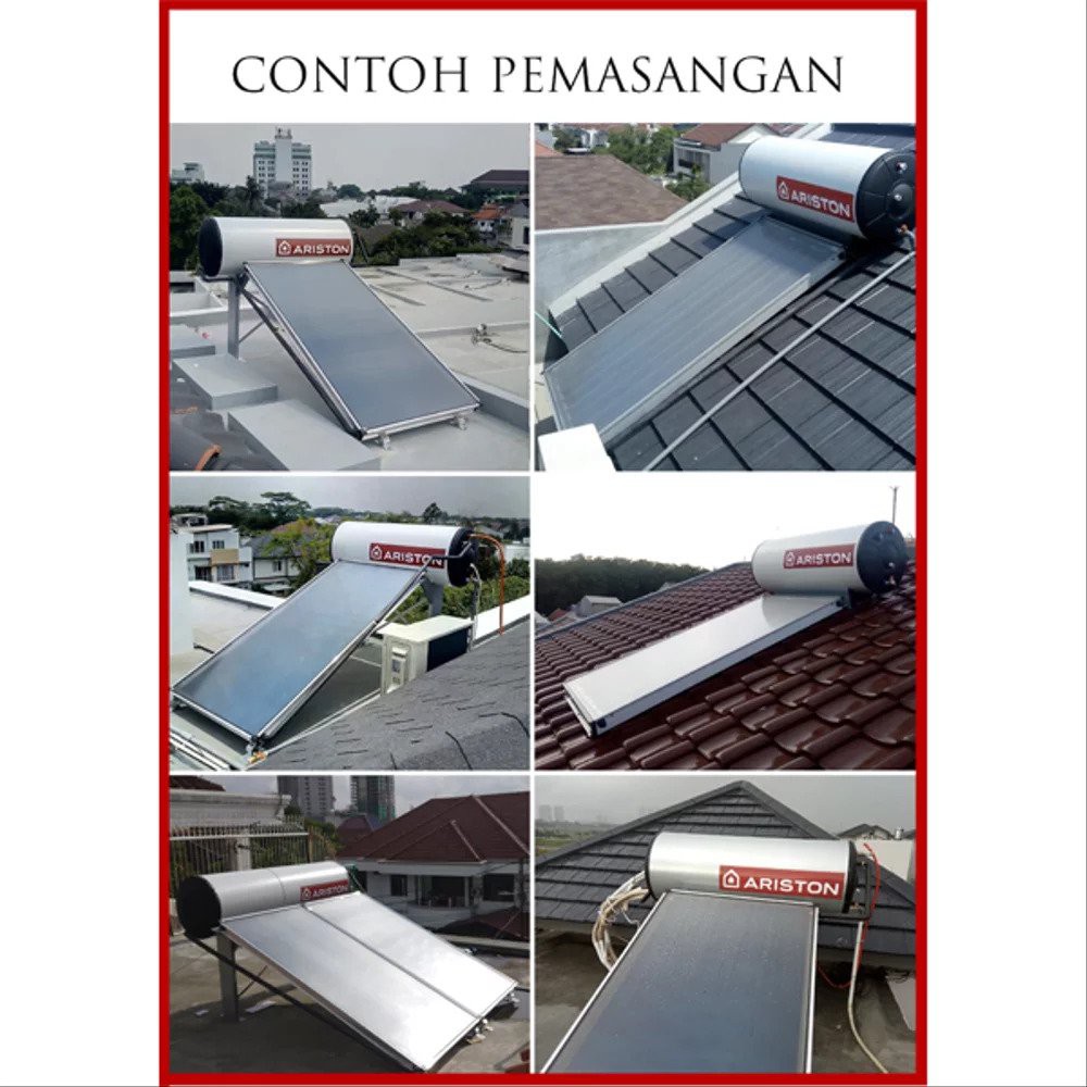 SOLAR WATER HEATER ARISTON PEMANAS AIR MATAHARI 300L KAIROS THERMO HF