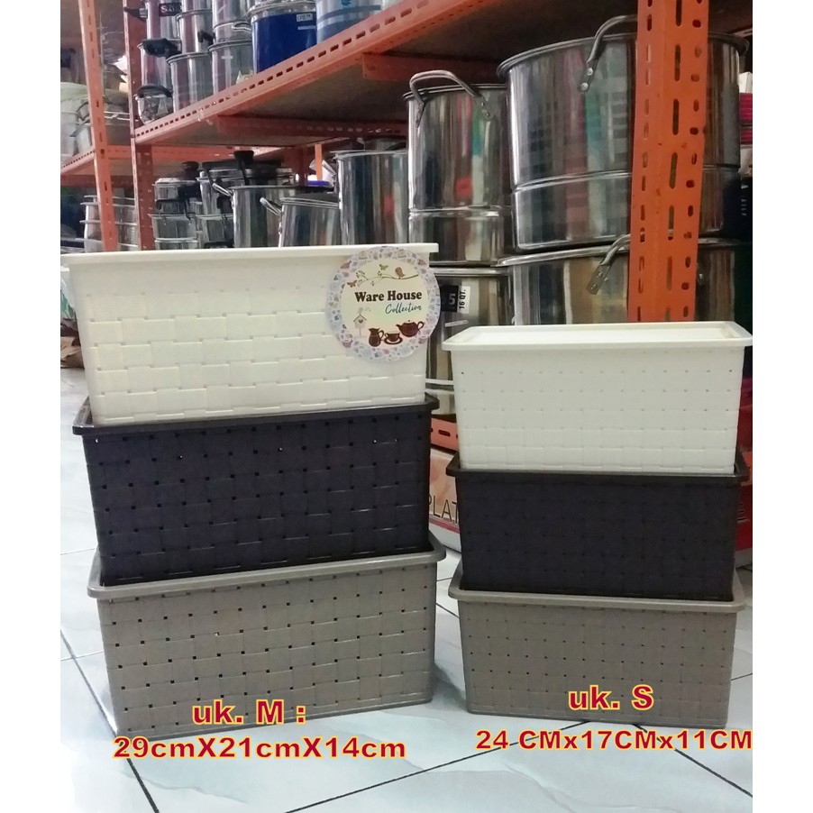 Keranjang Plastik Tutup Lugano 9250 S Hawaii /Keranjang Dengan Tutup Plastik