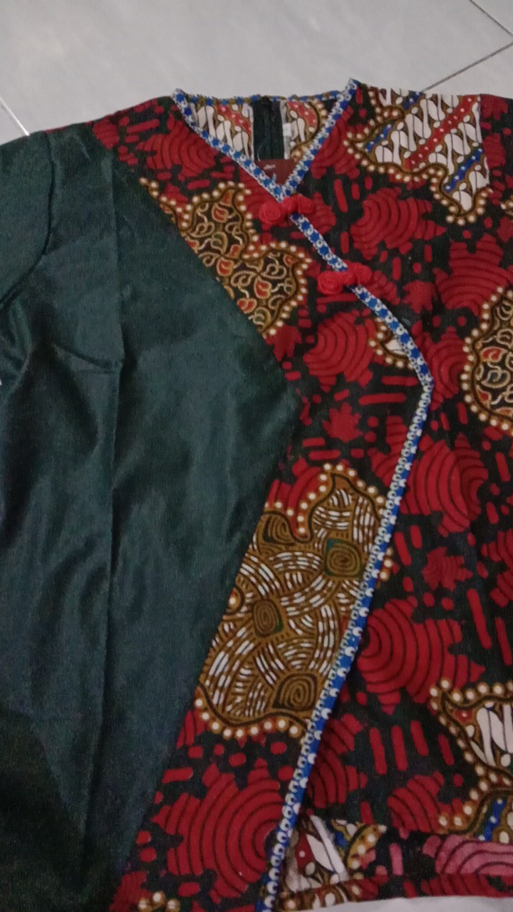 Blouse Batik Kombinasi