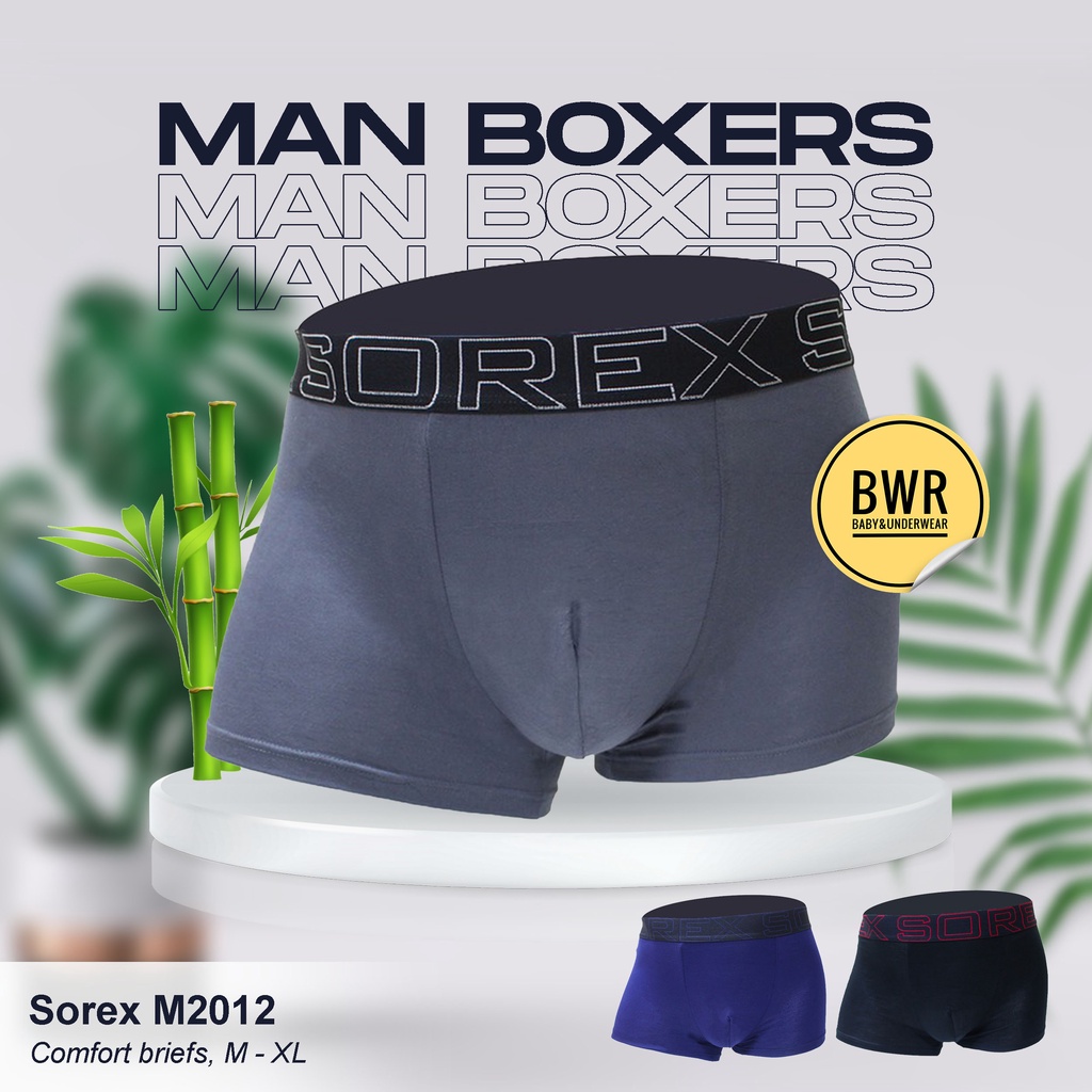 [ Ecer ] BOXER SOREX 2012 Sport / Sorex M2012 Celana Dalam Boxer Pria Underwear Sempak Pria Premium - Bwr