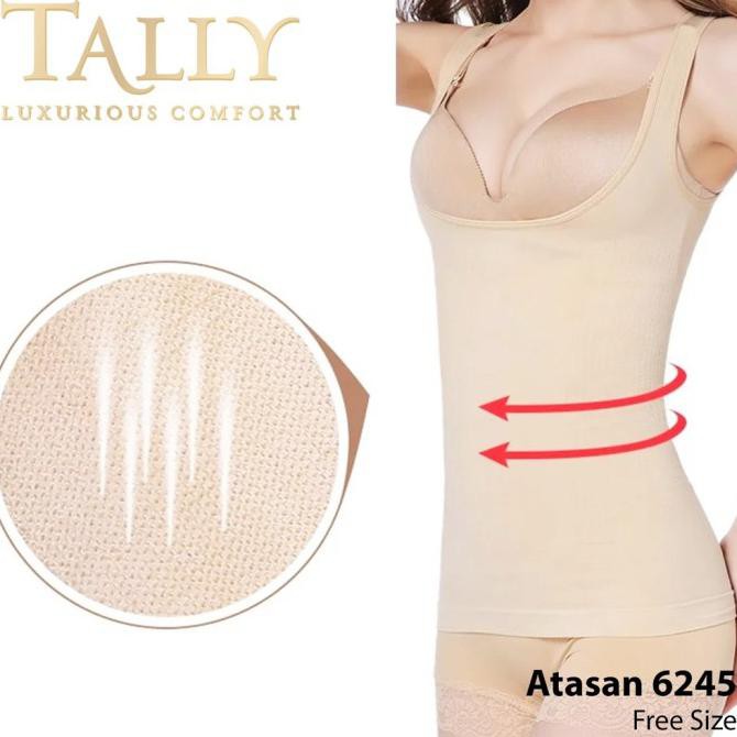 TALLY 6245 Body Press Atasan Korset Perut Penekan Lemak - Beige