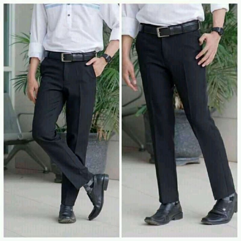 CELANA KANTOR FORMAL PRIA SLIMFIT BAHAN DASAR KAIN WOLL KUALITAS