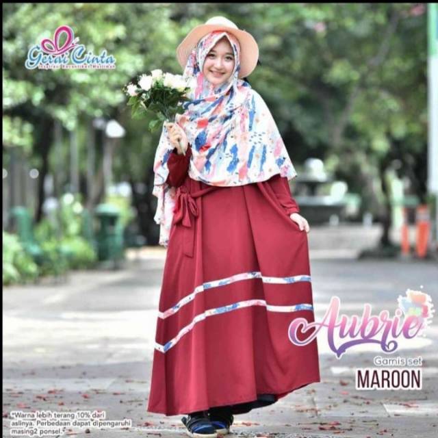 Gamis set musimah | Gerai Cinta Aubrie | gamis