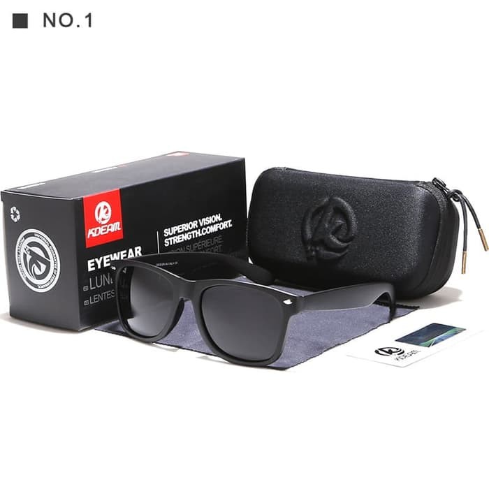 KADEAM UV400 Polarized Sunglasses KACAMATA LARI - BLACK