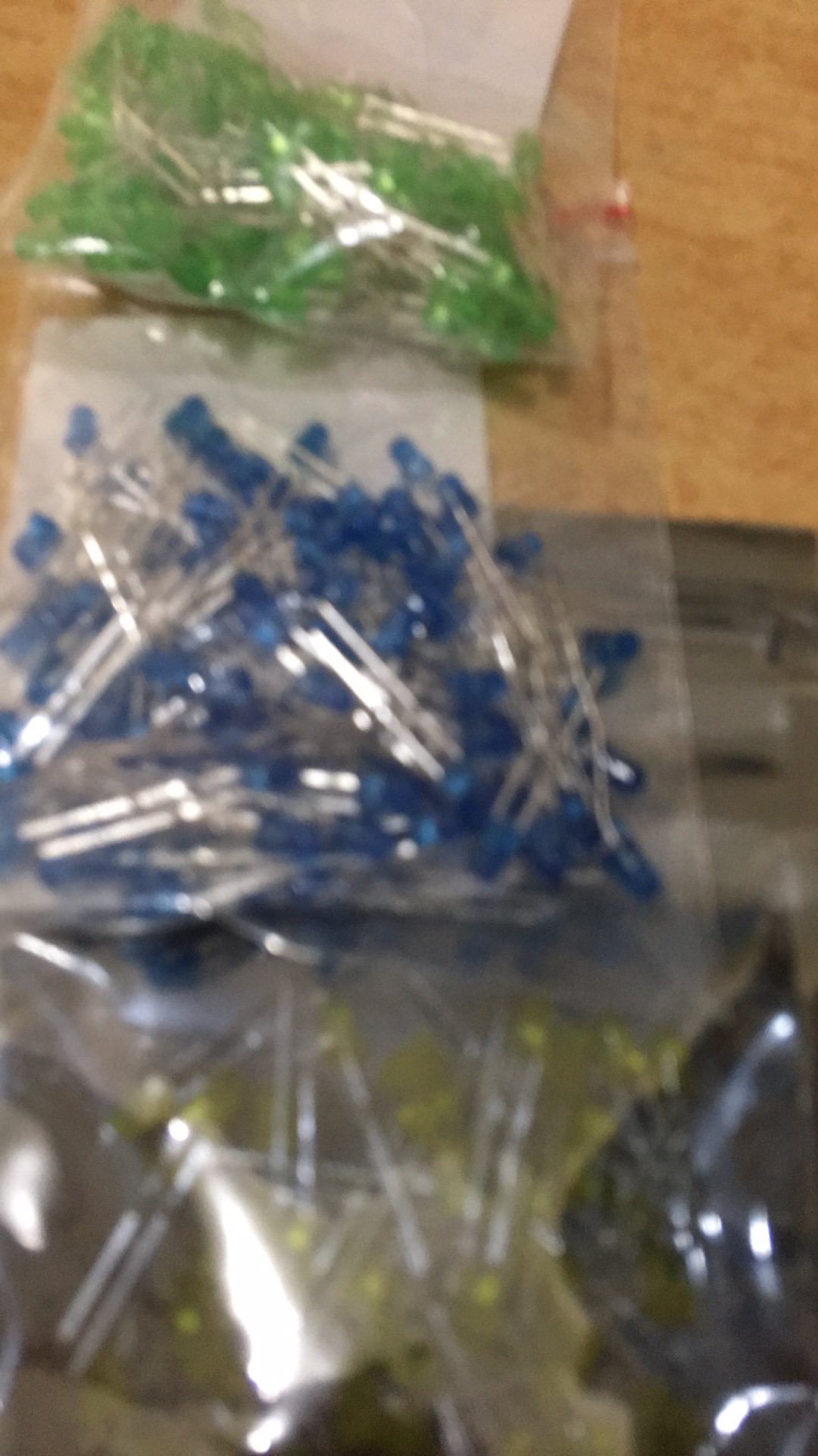 100pcs 3mm Led Light White Kuning Merah Hijau Biru Aneka Kit Diy Led Set Elektronik Diy Kit