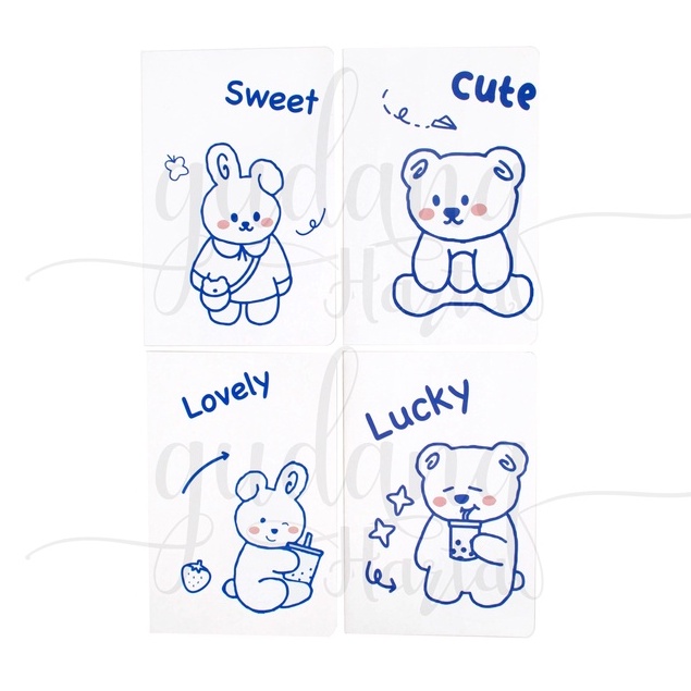 

Notebook A5 White Animal Buku Tulis Hewan Putih Notepad GH 308056