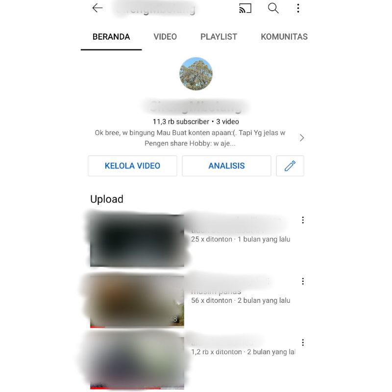 (Terjual) Akun YouTube 11k + AdSense (Belum Monetisasi)