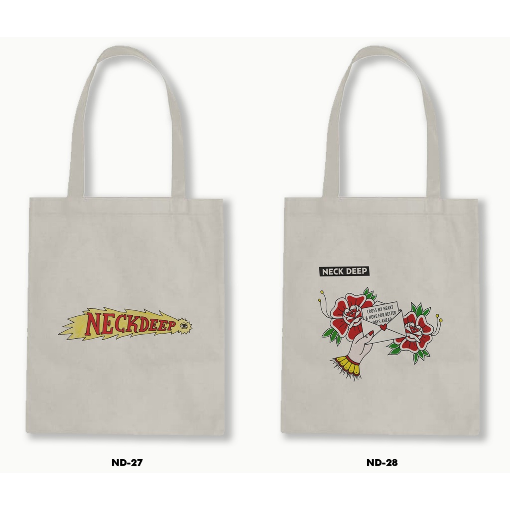 TOTE BAG RESLETING - NECK DEEP 02